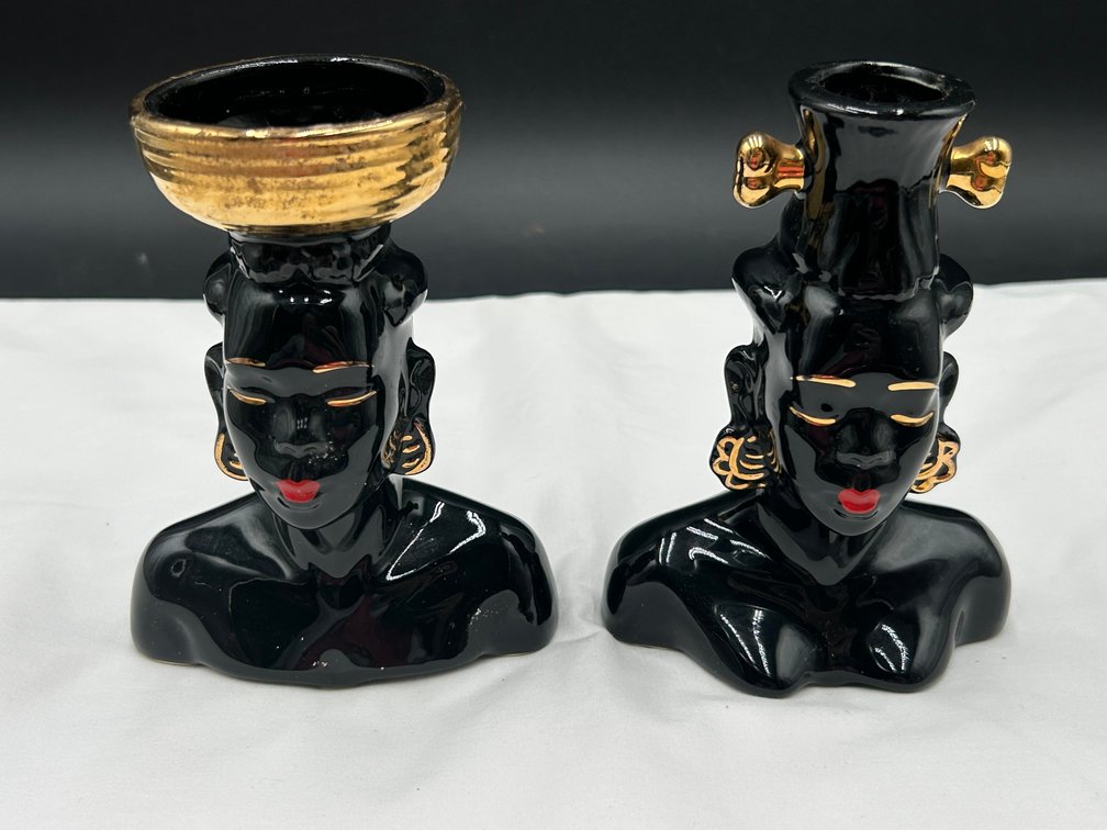 Vintage African Head Vases