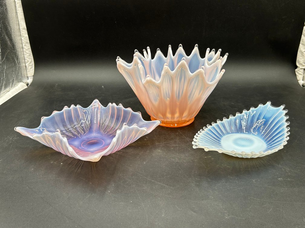 Fostoria Bowls and Candleholder