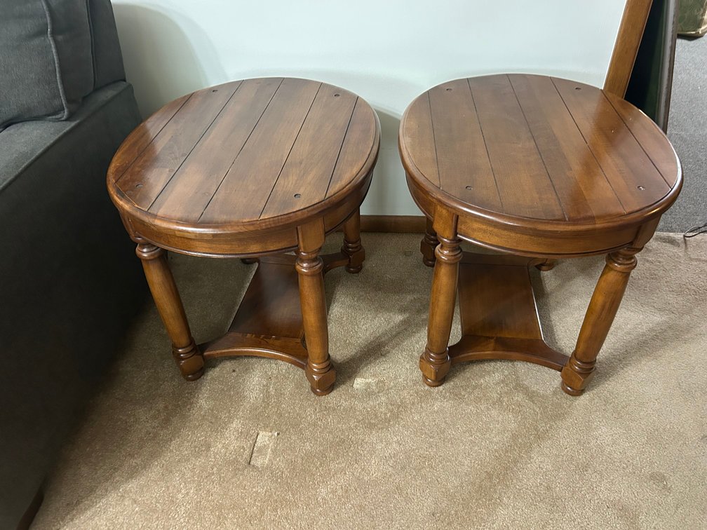 Oval End Tables (2)