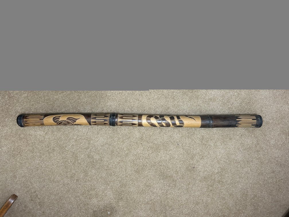 Carved Bamboo Didgeridoo