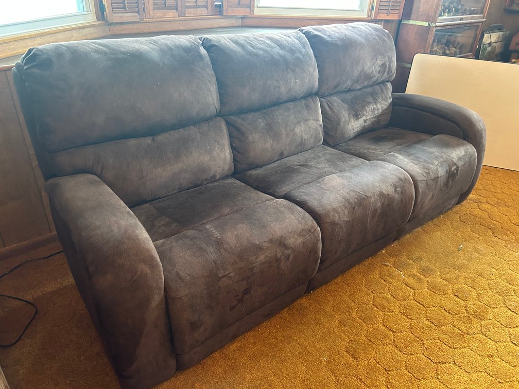 Sofa with Recliners on Each End