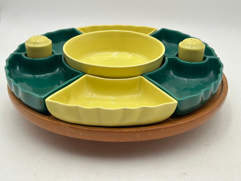 MCM Appetizer Set on Lazy Susan