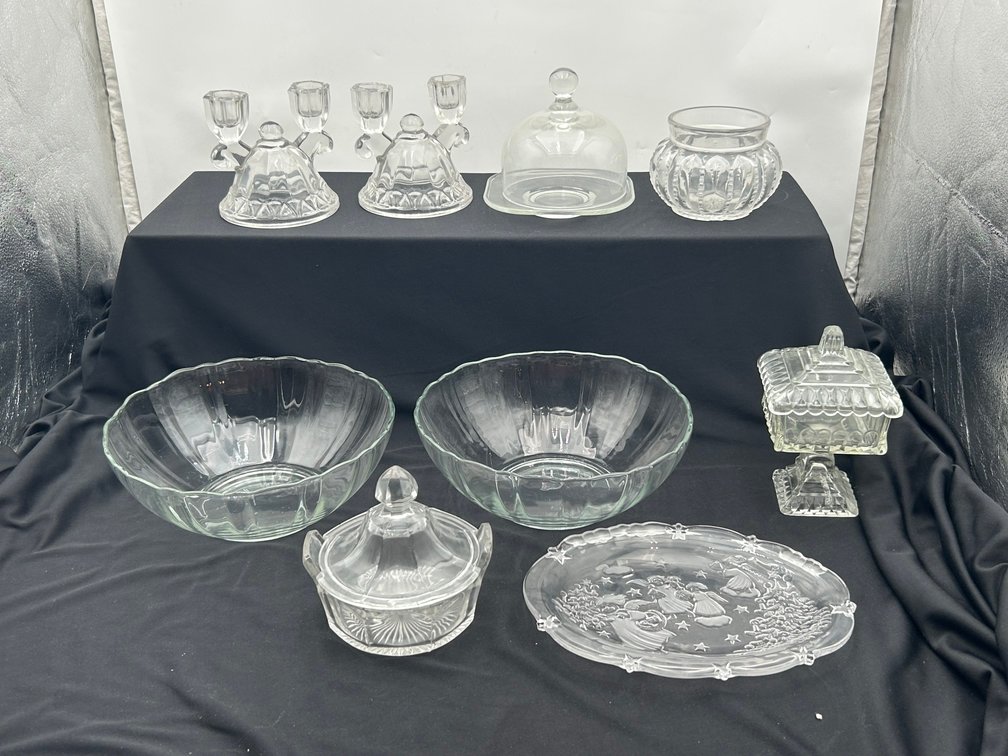 Variety of Clear Glassware