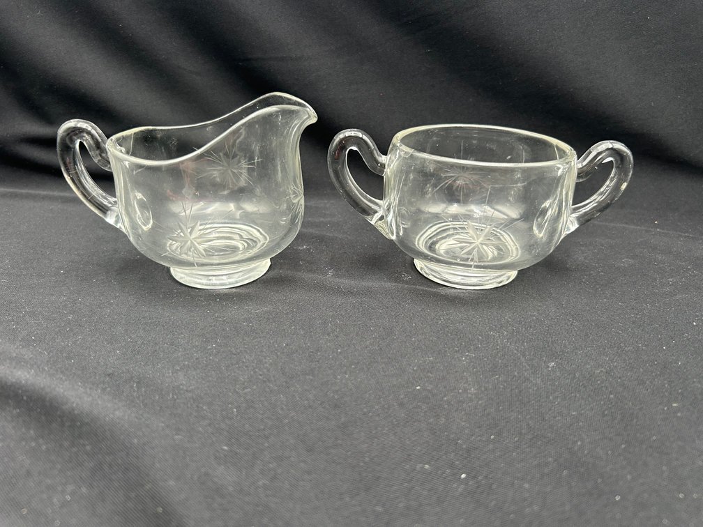 Star of Bethlehem Creamer and Sugar