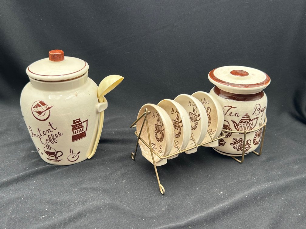 Vintage Coffee and Tea Canisters
