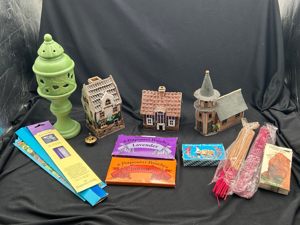Incense Burners with Incense