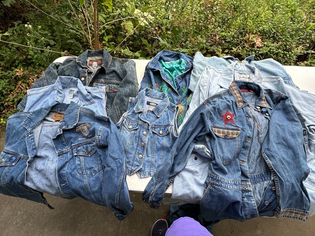 Denim Button-Front Jackets, Vests, and Shirts