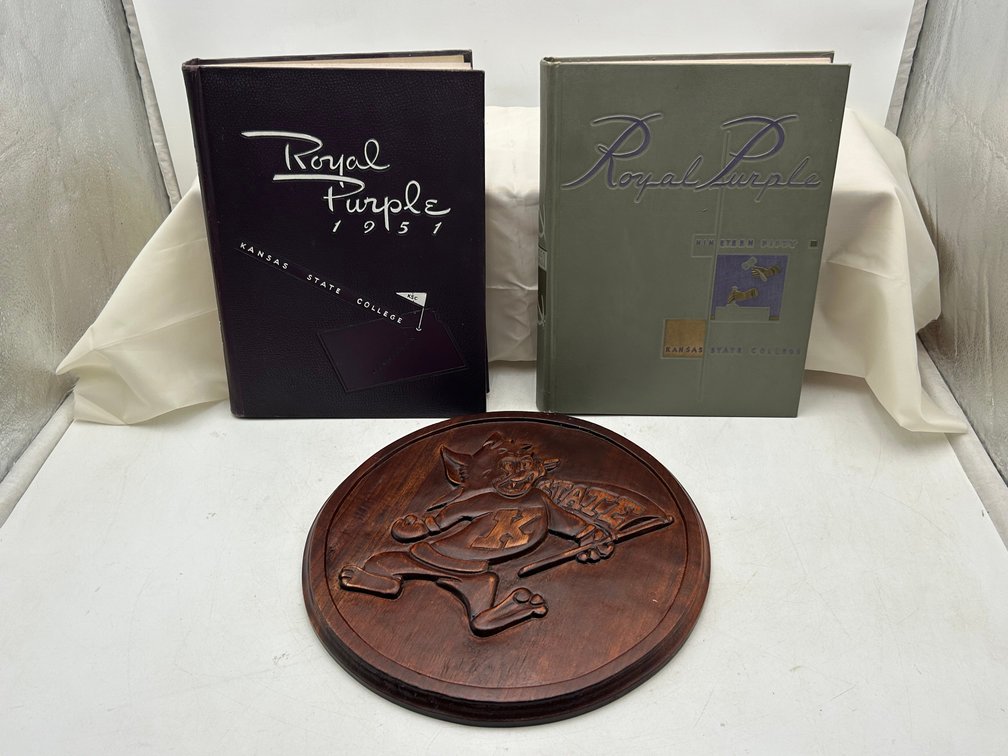 Kansas State College Yearbooks & Wildcat Art