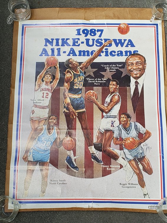 Nike 1987 USBWA All-Americans Basketball Poster