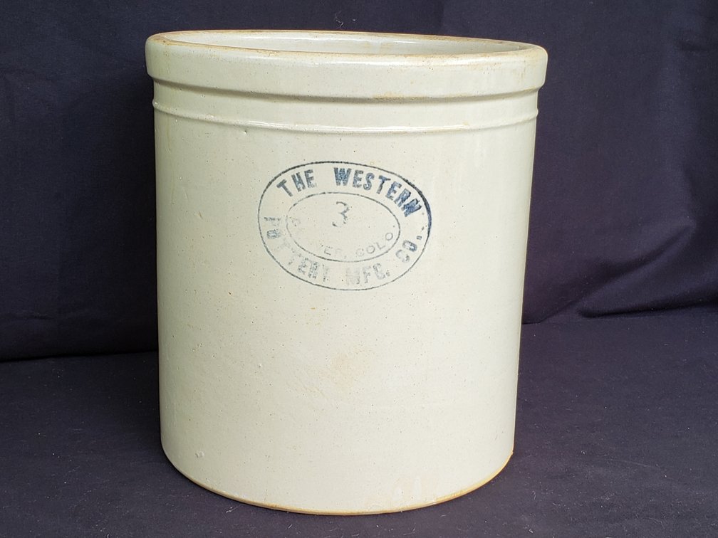 The Western Pottery Mfg. Co. 3-Gallon Stoneware Crock