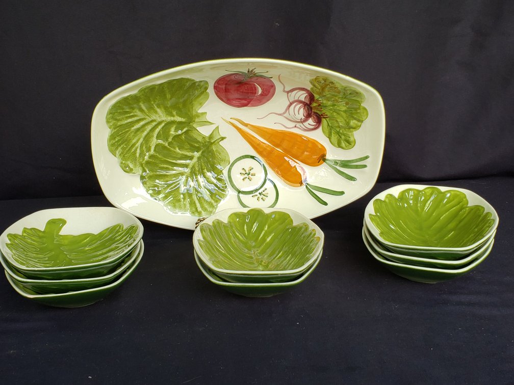 Los Angeles Potteries Ceramic Vegetable Serving Set