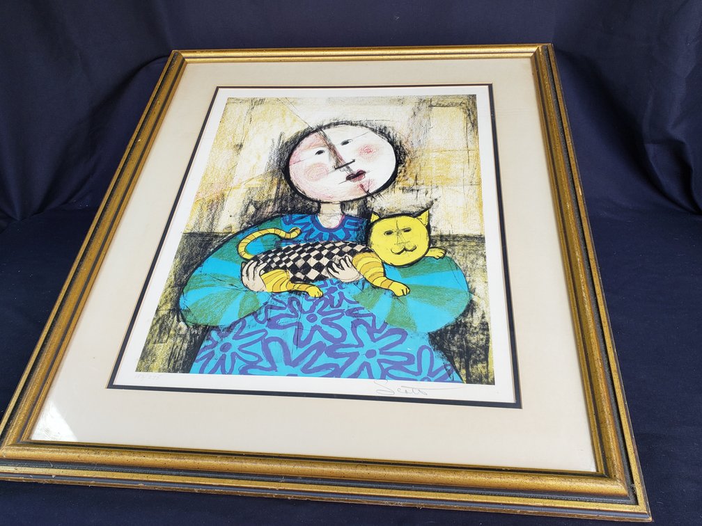 Framed Art Print Signed Scott, Numbered 153/275