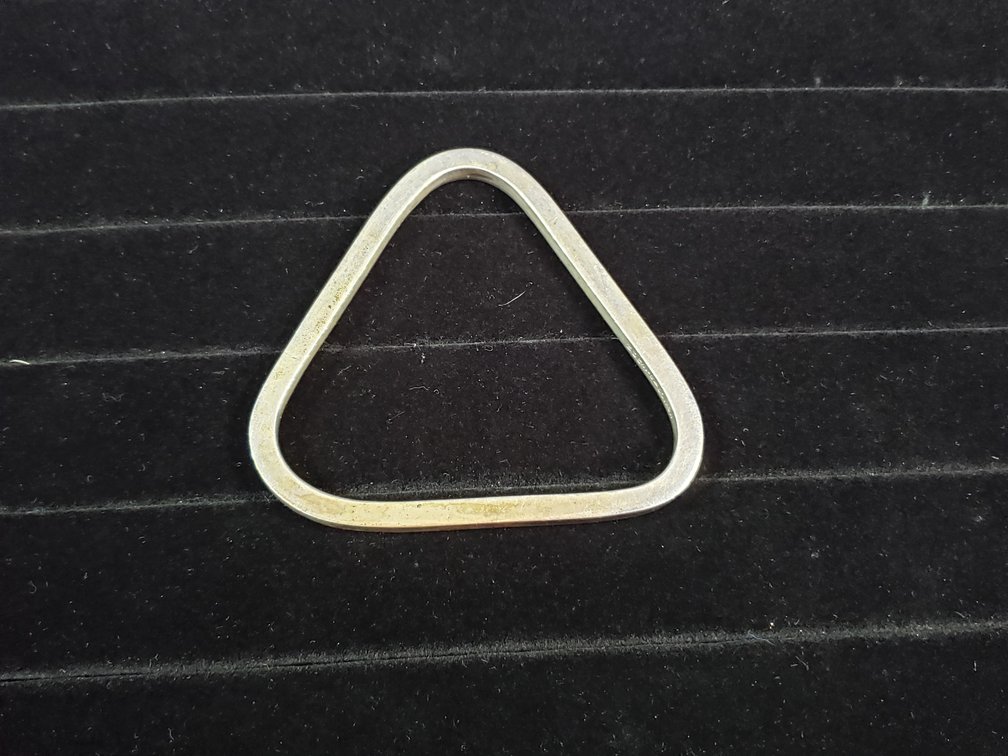 Sterling Silver Triangular Bangle Bracelet