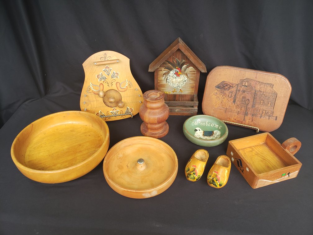Wooden Bowls, Door Harp, Wall Decor, and More