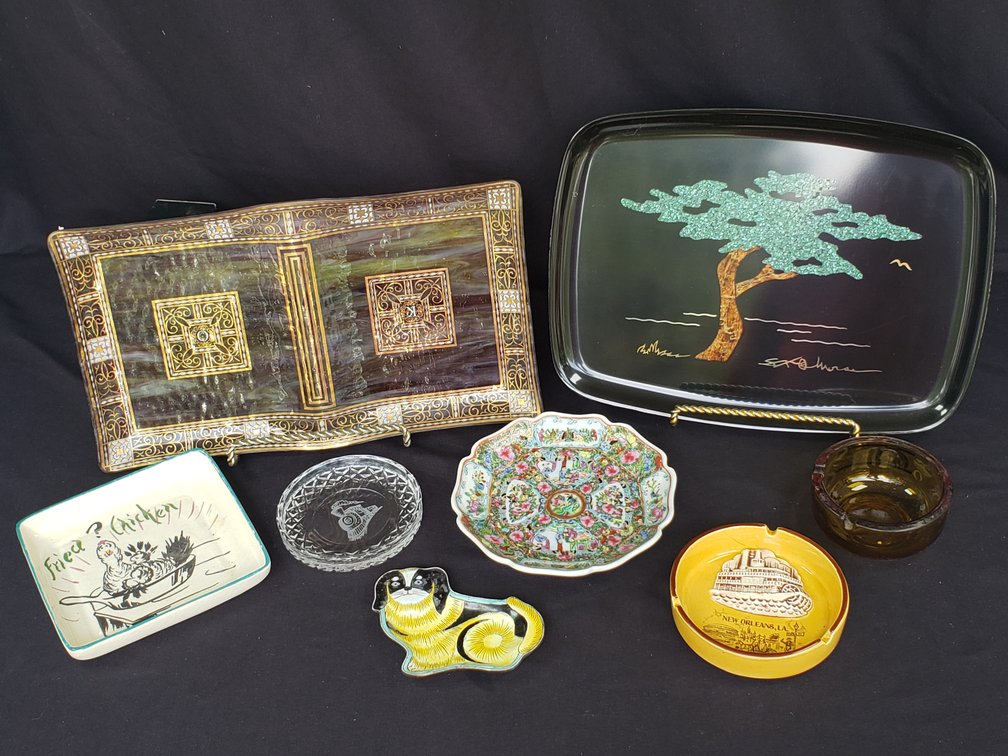 Decorative Trays, Small Dishes, Ashtrays, and More