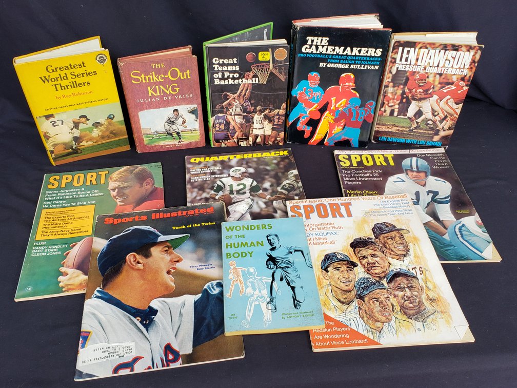 Sports Books, Sports Illustrated, and SPORT Magazines