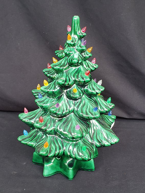 Atlantic Mold Ceramic Christmas Tree with Lighted Base