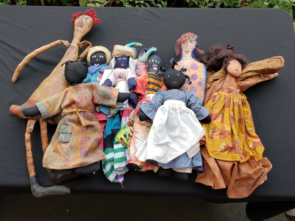 Handmade Folk Art and Souvenir Cloth Dolls