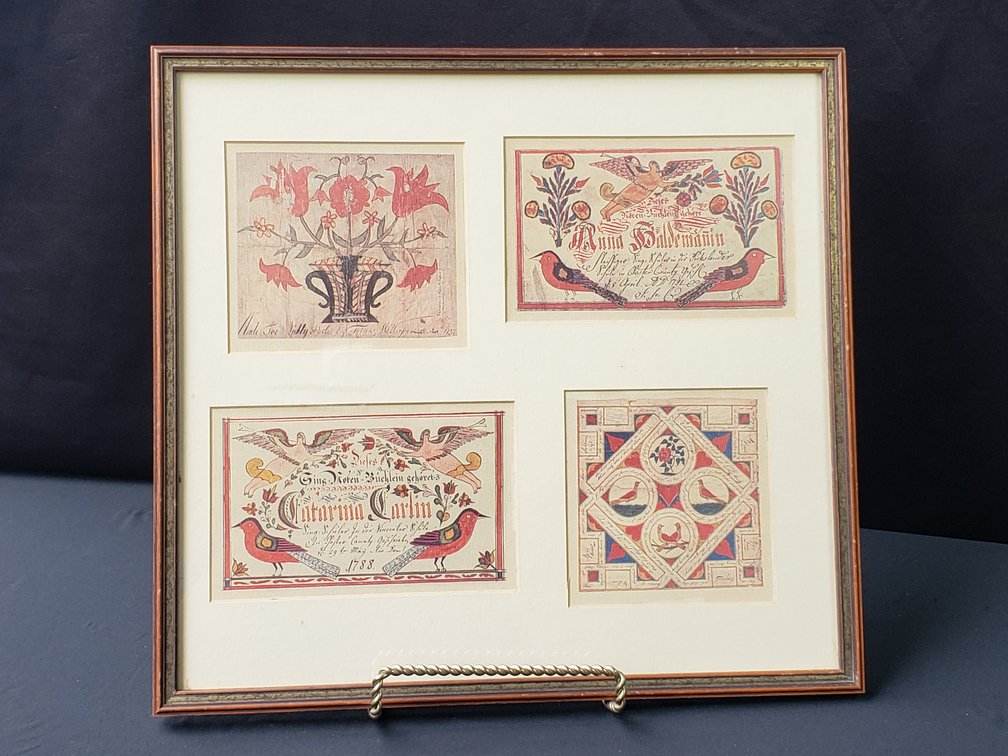 The Tinicum Press Framed Folk Art Reproduction Prints