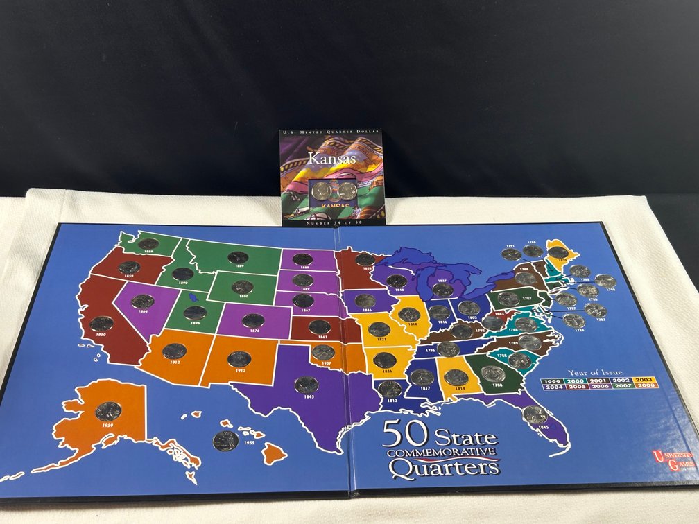 50 State Commemorative Quarters in Book