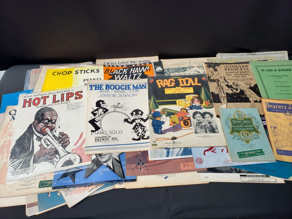 Sheet Music, Musical Playlets, and Songbooks