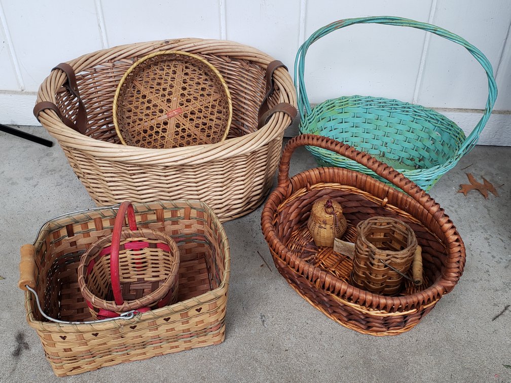 Woven Wicker Baskets, Splint Baskets, and More