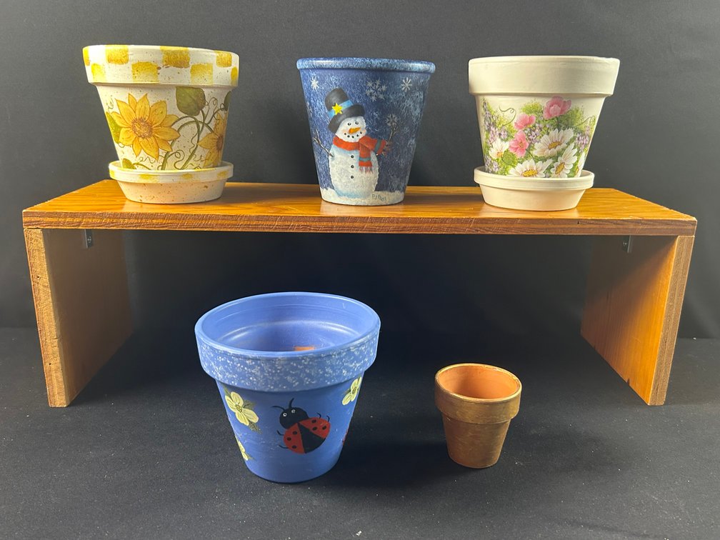 Painted Flower Pots