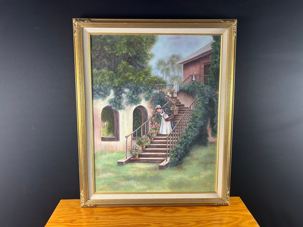 Picking Flowers Painting