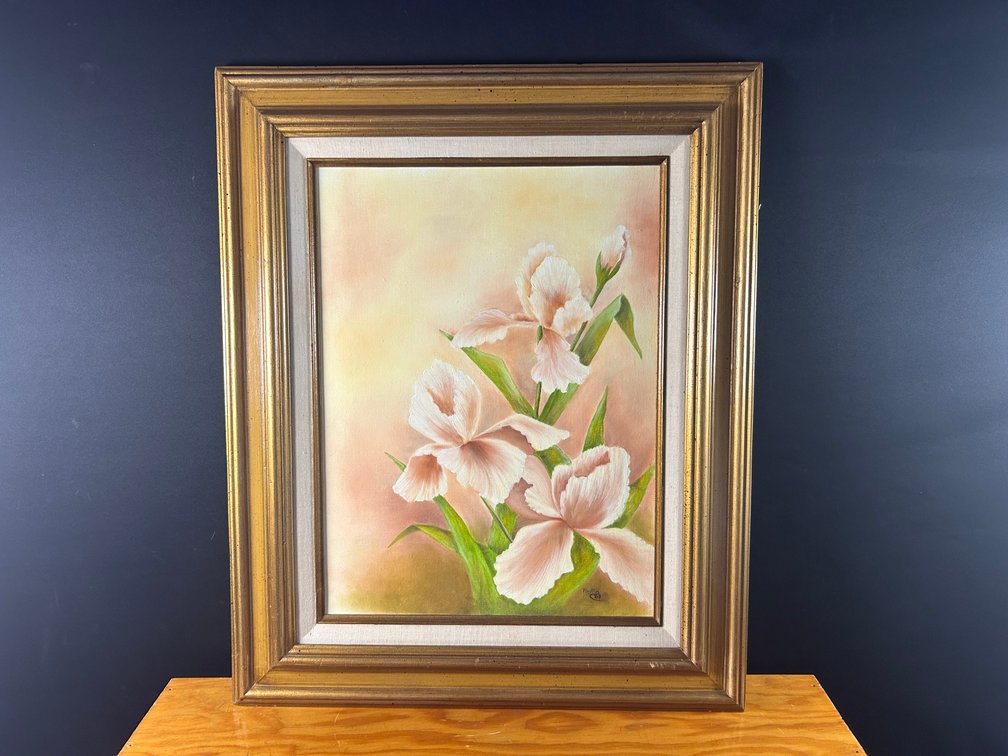 Pink Irises Painting