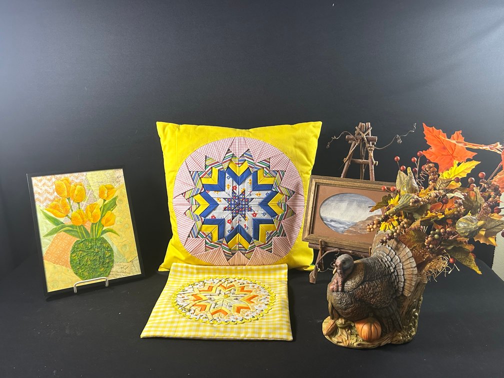 Artwork, Turkey, & Quilted Pillow Cover & Pillow