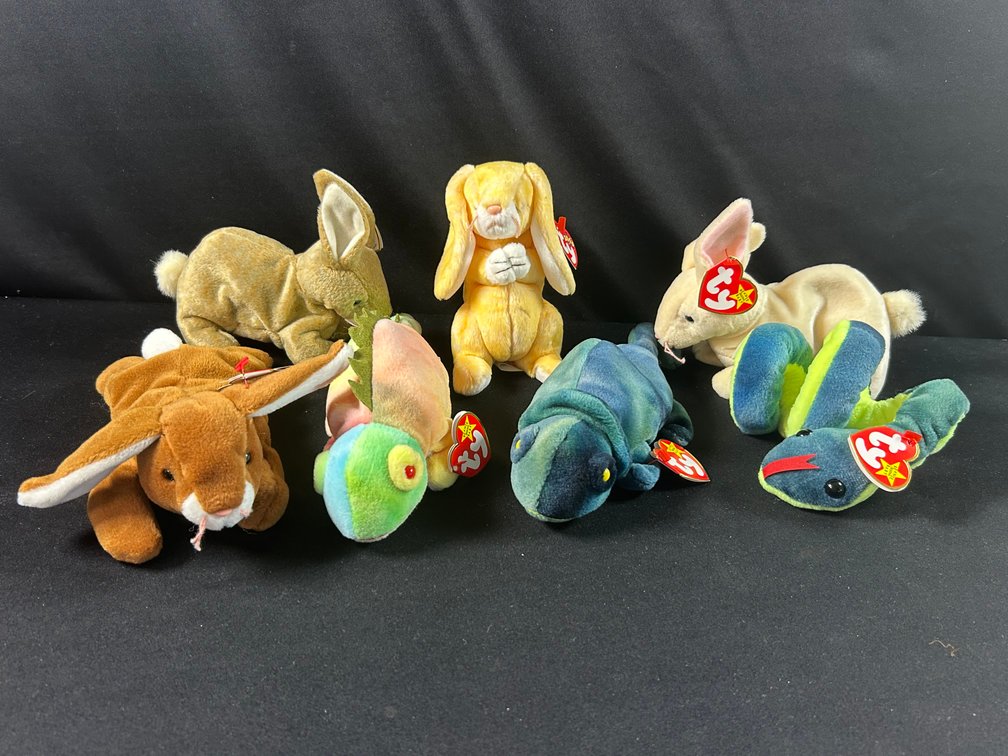 Beanie Baby Bunnies & Reptiles