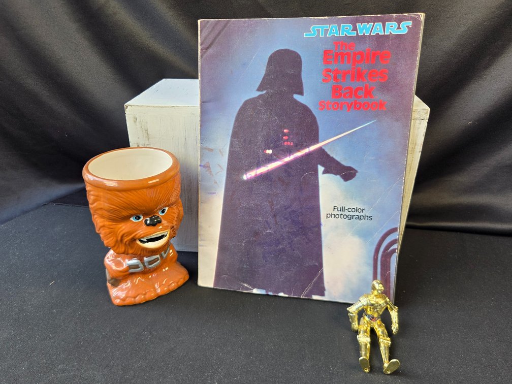 Star Wars Chewbacca Mug, Storybook, and C-3PO Figure