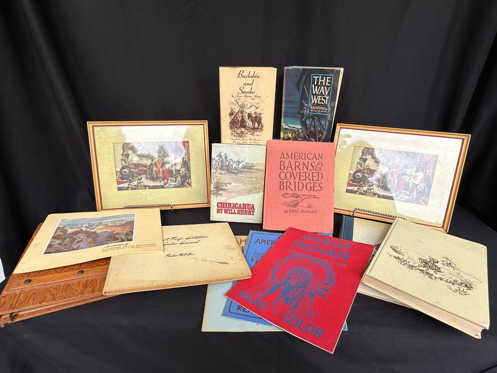 Western Americana Books, Booklets, and Framed Prints