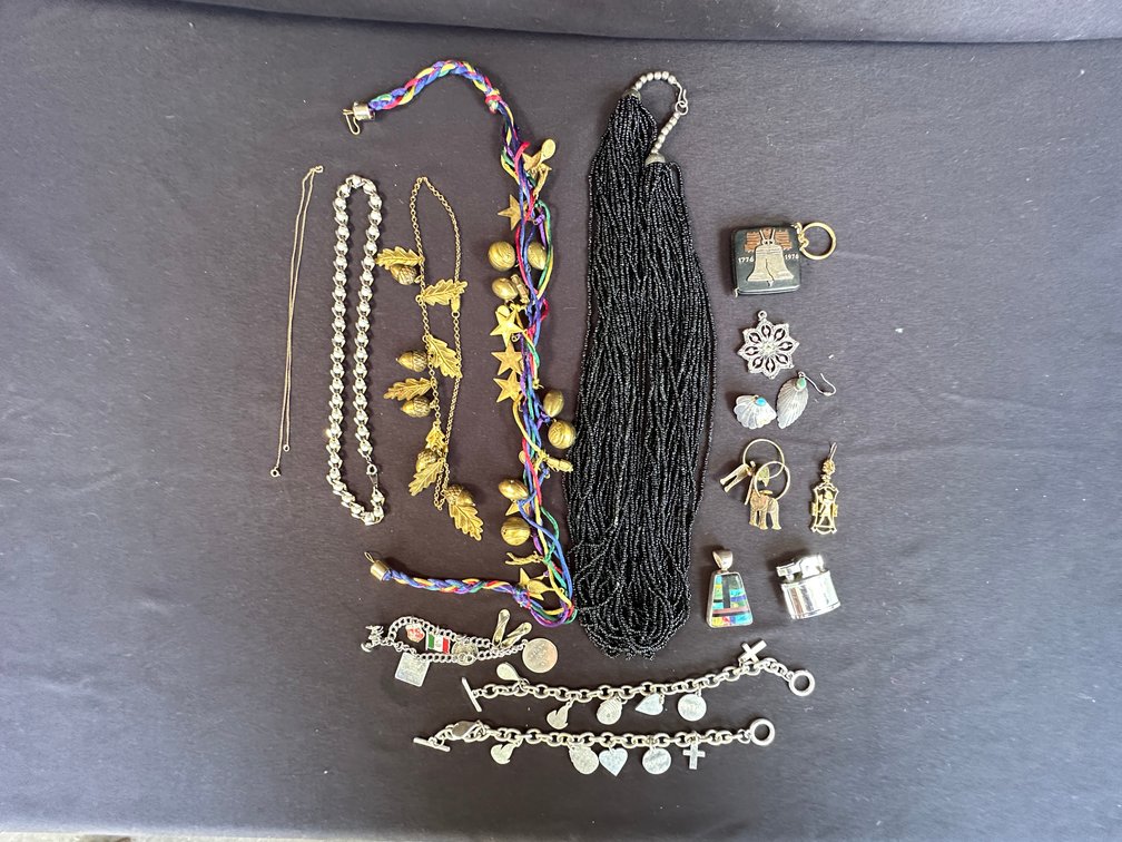 Costume Necklaces, Charm Bracelets, Earrings, and Accessories