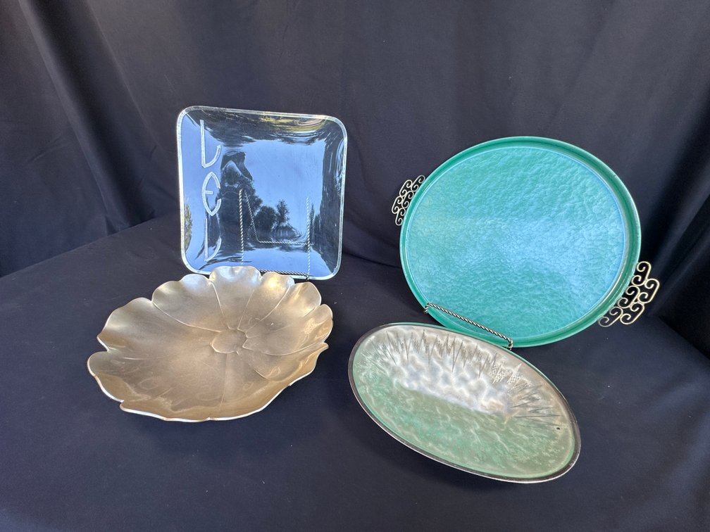 Decorative Trays and Dishes with Display Stands