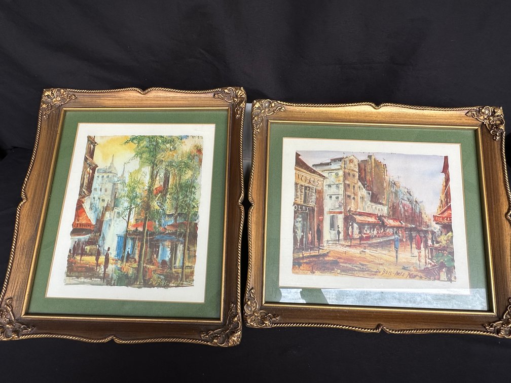 Du Bois Paris Street Scene Framed Art Prints