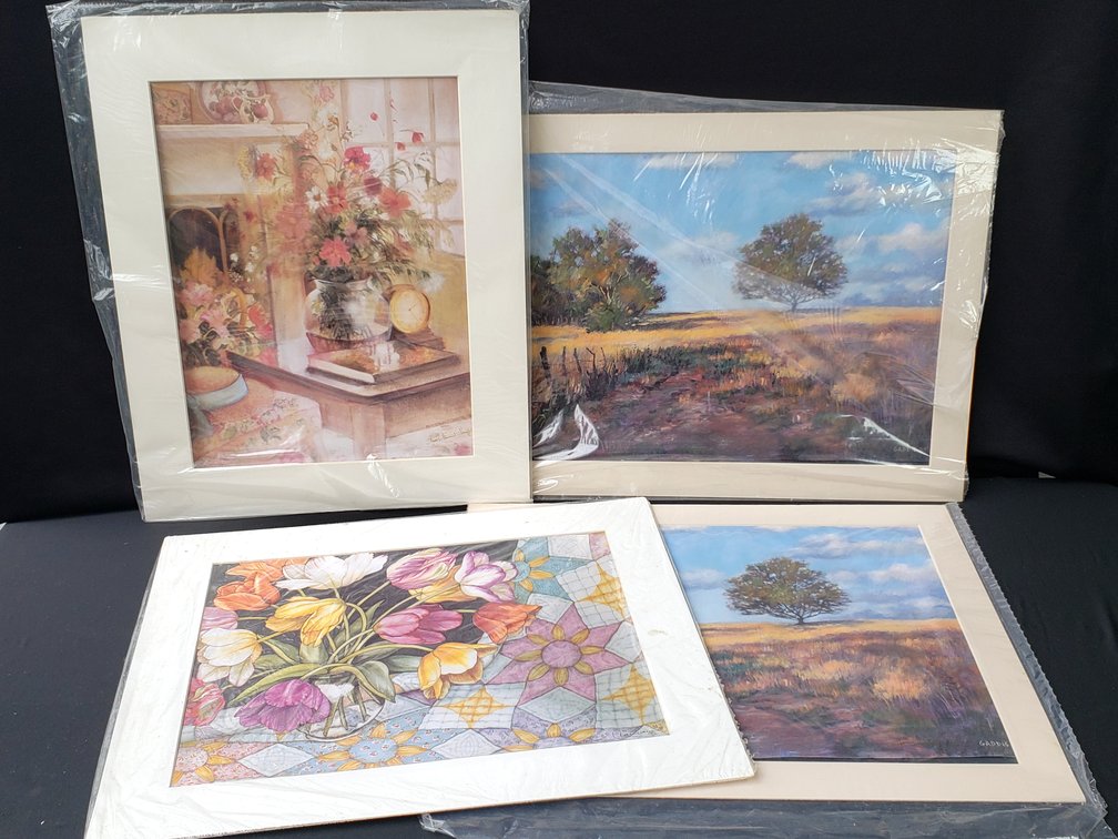 Matted Landscape and Still Life Art Prints
