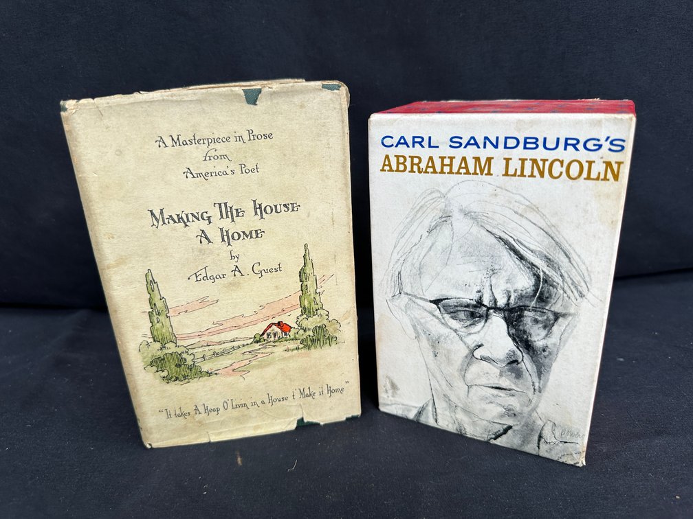 Edgar A. Guest Book and Carl Sandburg Abraham Lincoln Set