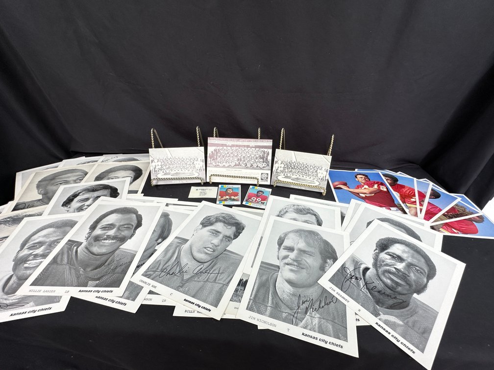 Kansas City Chiefs Player Photos, Team Cards, and Ephemera