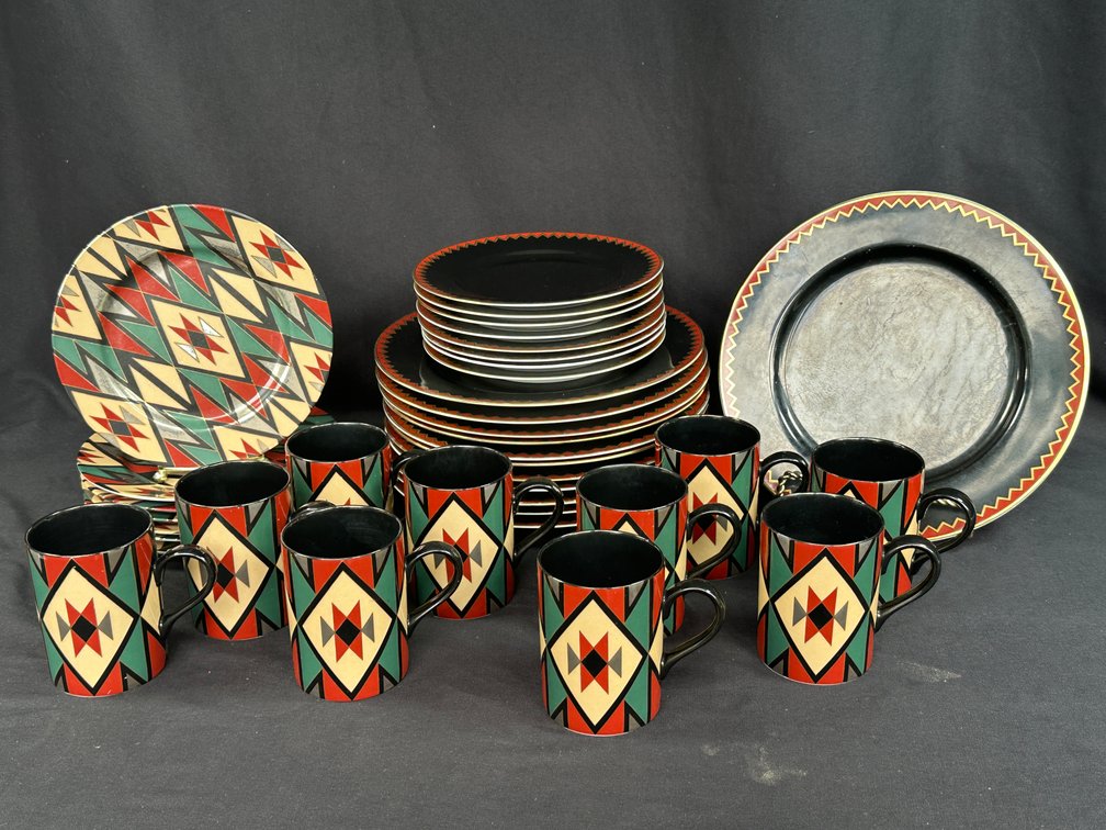 Fitz and Floyd Hopi and Pueblo Porcelain Dinnerware