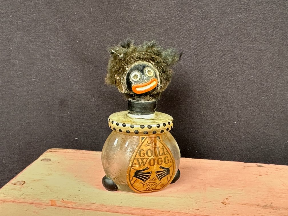 Vigny Le Golliwogg Figural Glass Perfume Bottle