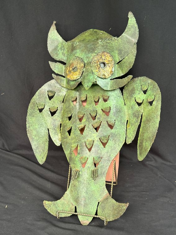 Sheet Metal Art Owl (24in.)