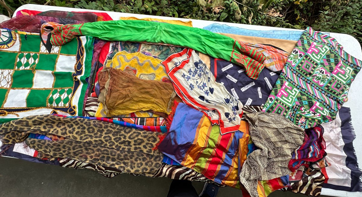 Fabric and Silk Scarves, Shawls, and Wraps