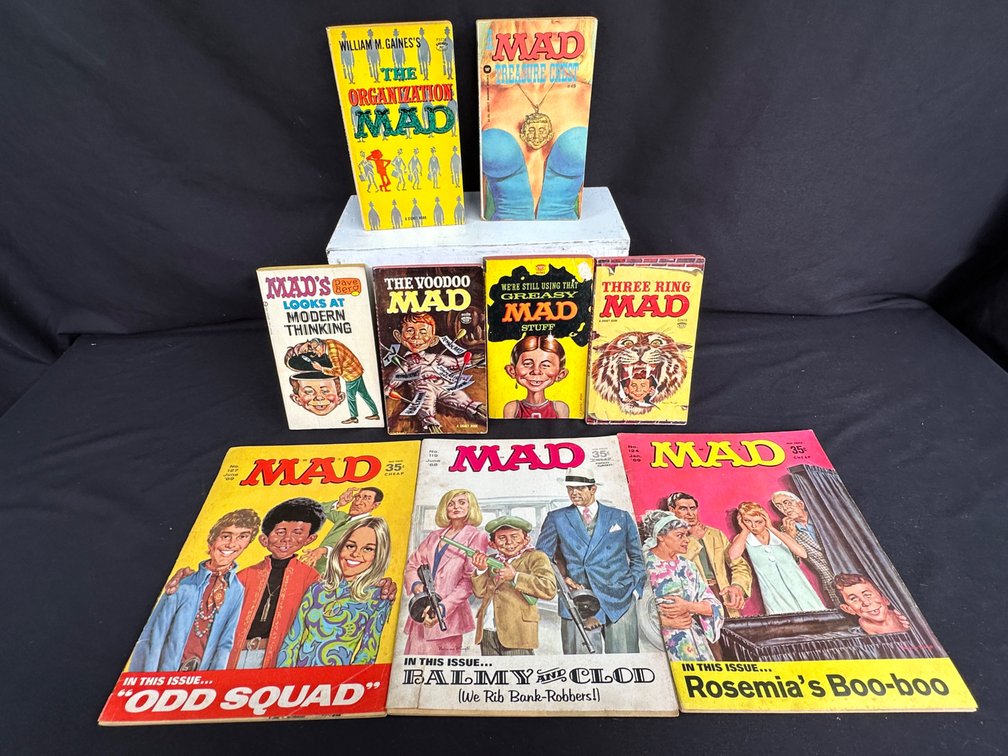 MAD Magazines and Paperback Books