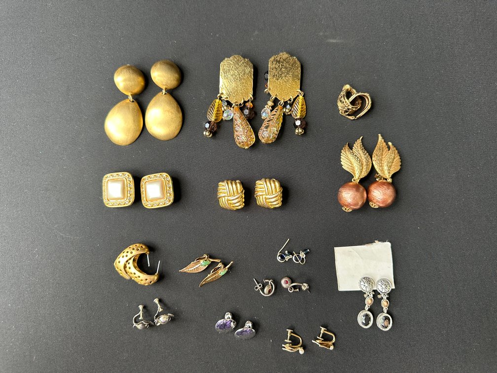 Gold-Tone and Silver-Tone Costume Earrings