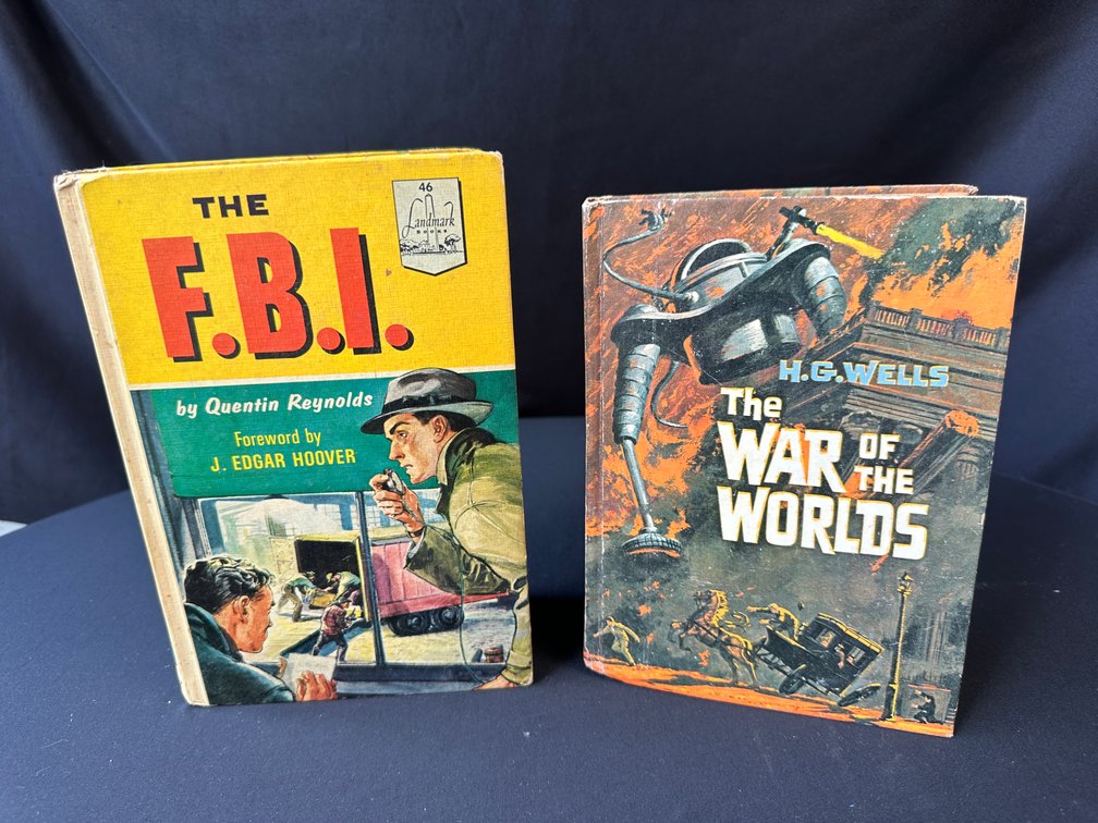 The War of the Worlds and The F.B.I. Hardcover Books