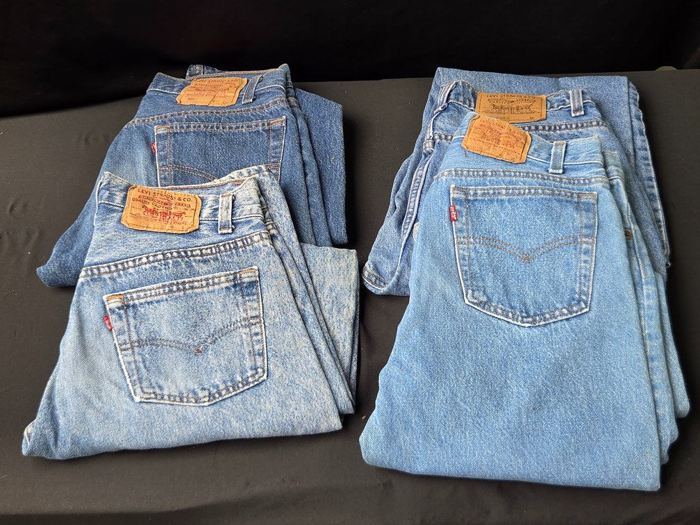 Levi Strauss & Co. 501 and 701 Blue Denim Jeans