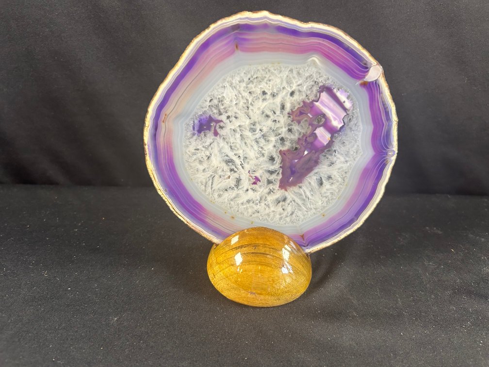 Brazilian Purple Agate Slice Geode