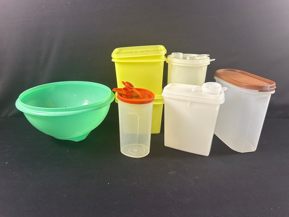 Tupperware Canisters and Colander
