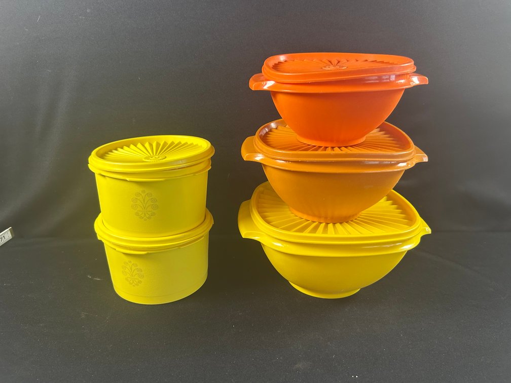 Vintage Tupperware Servalier Bowls & Canisters
